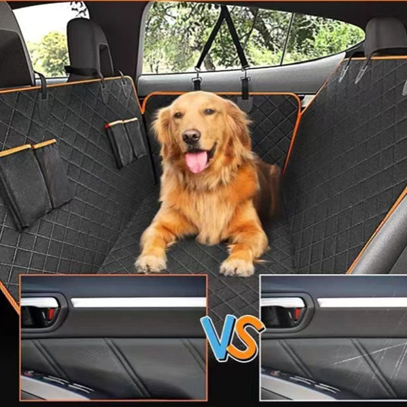 Dog car seat cover and back seat hammock, view 2