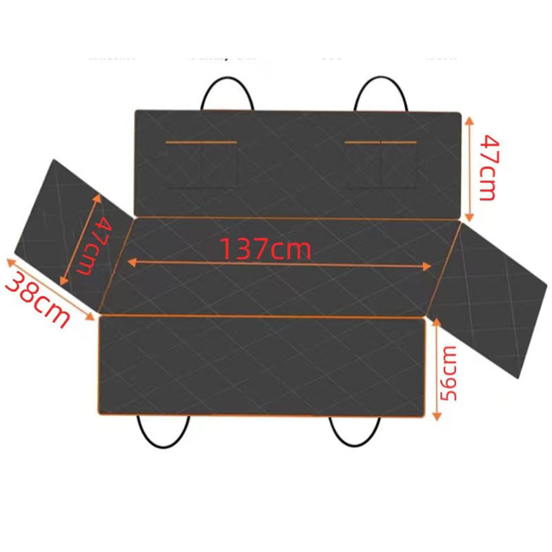 Dog car seat cover and back seat hammock, view 5